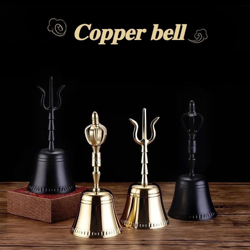 

Латунный колокольчик с ручным управлением Звуковая терапия Трехконтактные колокольчики Алмазный колокольчик Исцеление Медитация Музыкальные инструменты Перкуссия