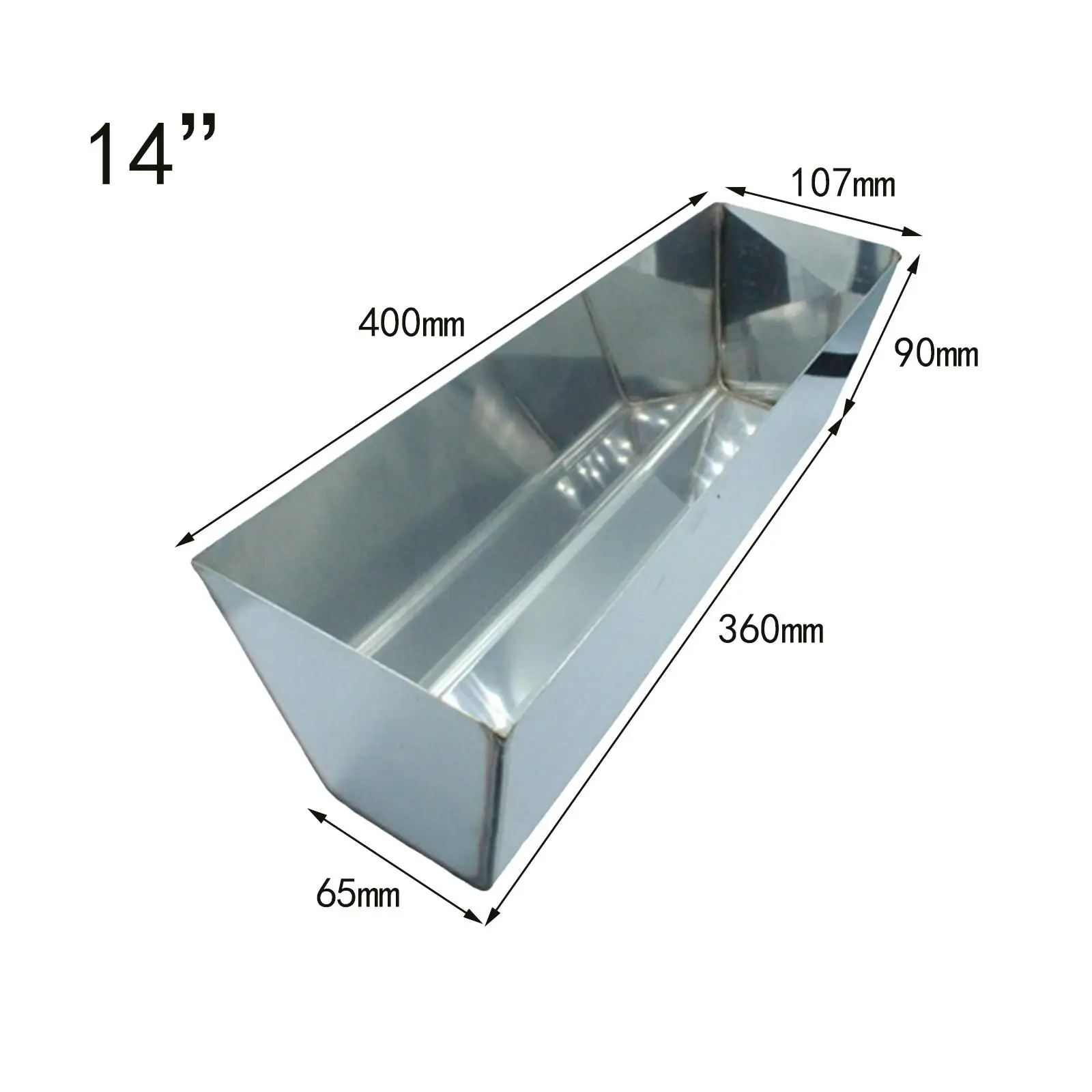 Stainless Steel Mud Pan Easy to Clean Multifunction Practical Heavy Duty Drywall