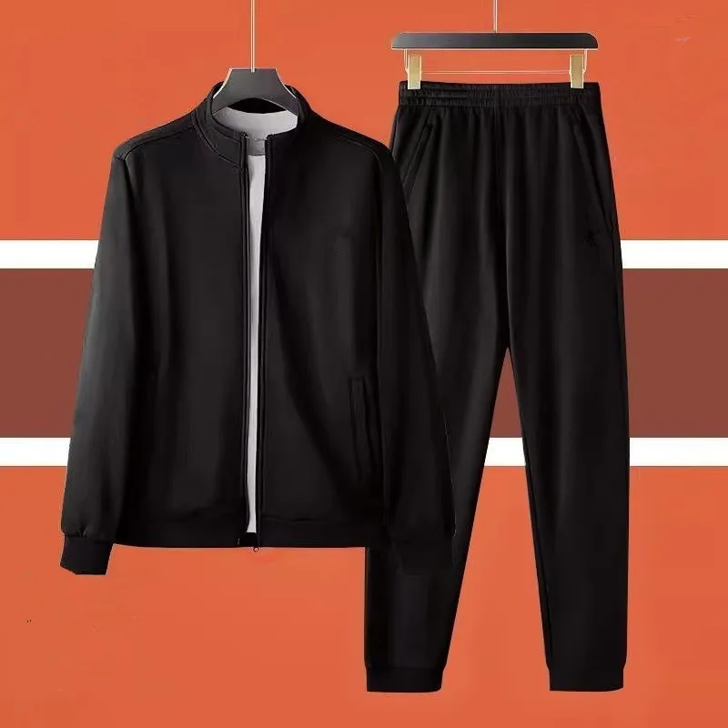 

Осенние и зимние комплекты, мужской молодежный и модный новый спортивный беговой кардиган, толстовка, повседневный комплект из двух предметов с длинными брюками.