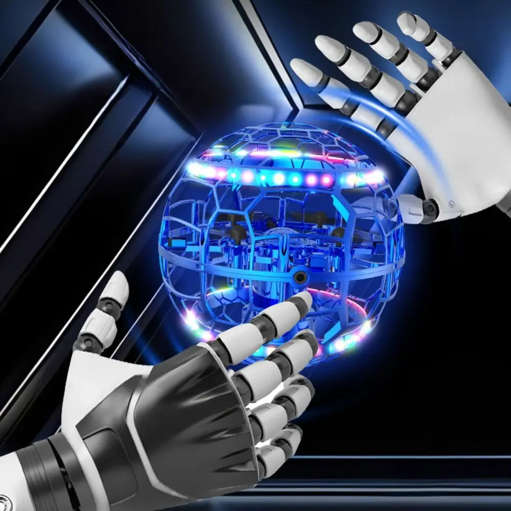 LED Q8 RC 플라잉 볼 쿼드콥터 스턴트 원격 조종 항공기 호버링 볼 플라잉 내구성 있는 공중 부양 볼 생일 선물