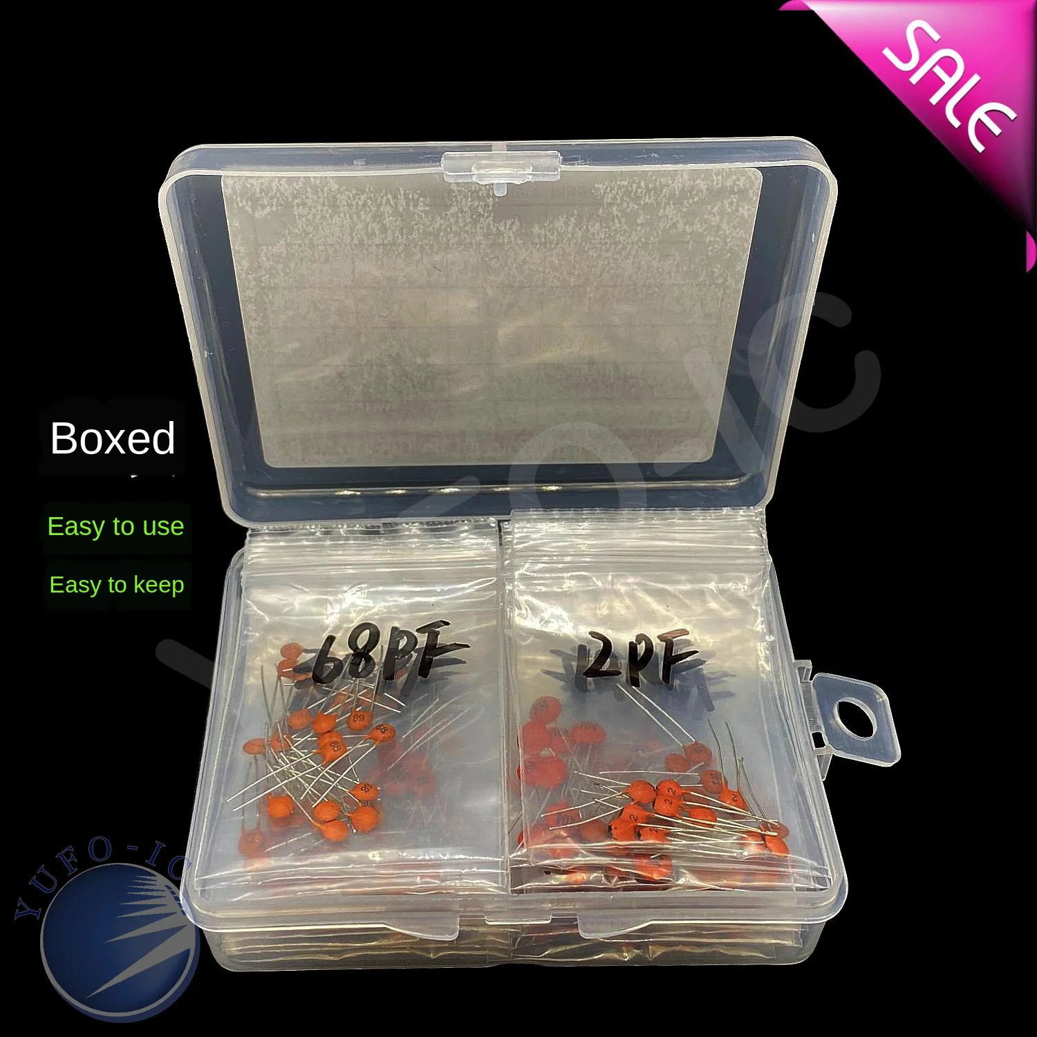 30 القيم 2pf-0.1 فائق التوهج 100nf مجموعة مكثفات السيراميك 2/3/5/10/15/22/30/33/47/68/75/82/100/150/220/330/470/680/pf/p 1/1.5/2.2/3.3/NF #3