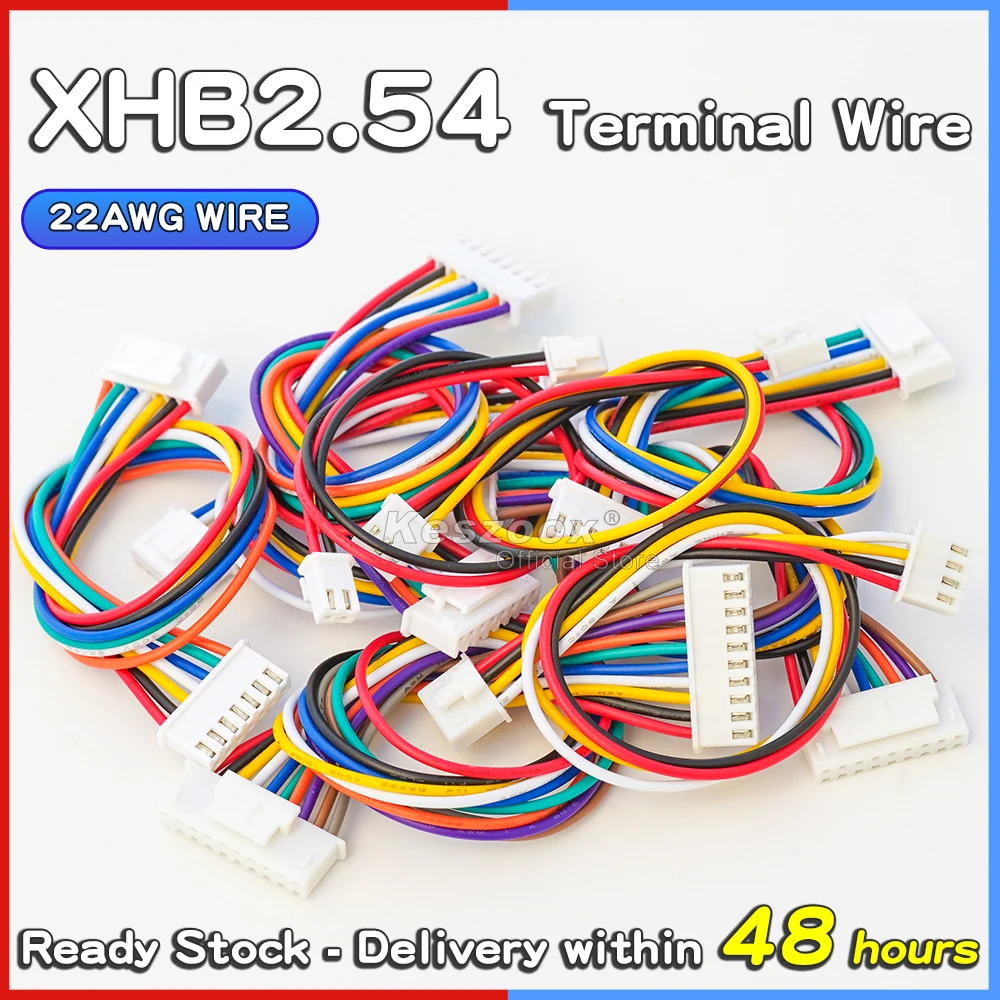 

Kidisoii JST XH 2.54mm with Locking XHB Connector 2/3/4/5/6/7/8/9/10Pin 10-50cm Length 22AWG Wire Male Female Socket Terminal