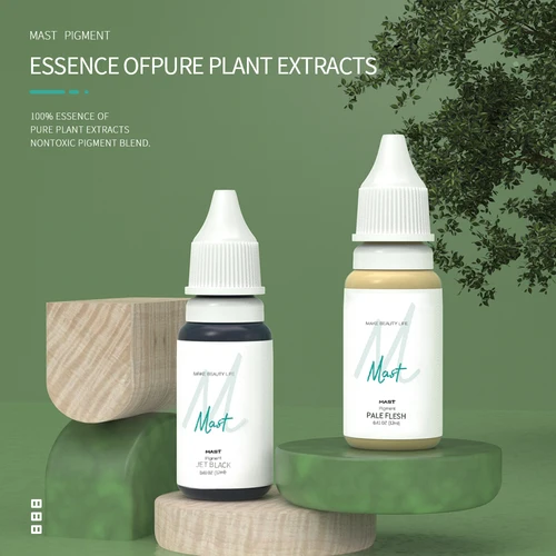 Imagen 2 del producto MAST Tattoo 0,41 oz planta SMP tinta para delineador de cejas Microblading pigmento maquillaje máquina permanente cartucho suministro de tatuaje 12ml