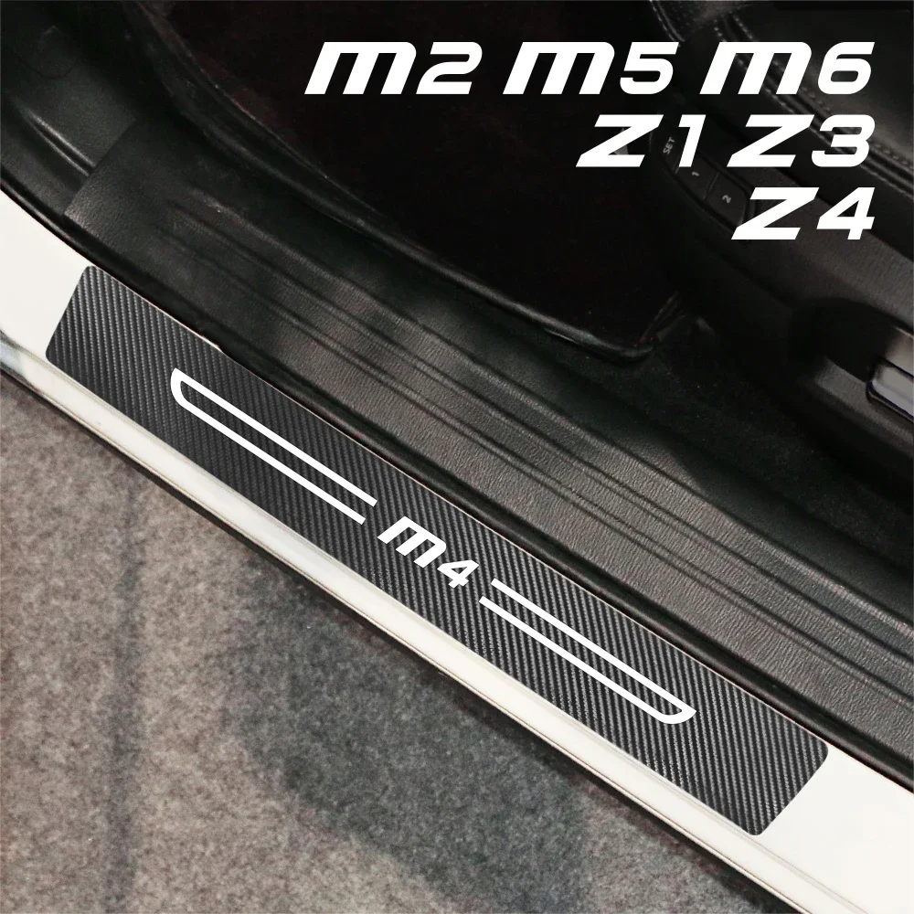 

Car Door Sill Stickers Threshold Anti-scratch Decals Auto Accessories For BMW Z4 E89 E85 Z3 M1 E82 M2 M3 E92 M4 M5 M6 Z1 Z8