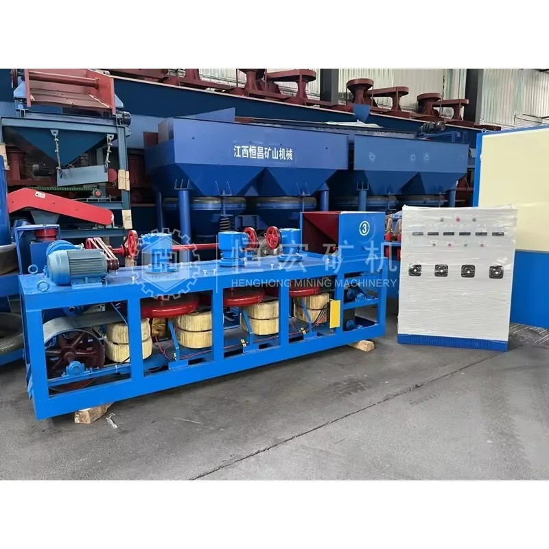 Separatore magnetico a tre dischi per impianto di lavorazione dell'oro della macchina di separazione magnetica a secco ad alta intensità per Tin Columbite Monazite