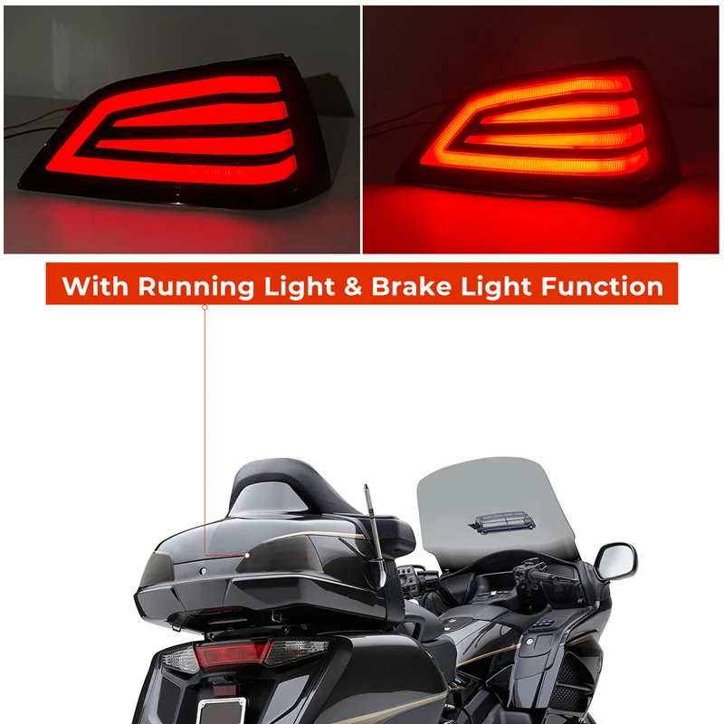 Motorcycle Brake Tail Lamp Turn Signals Light Indicator Lens Housing Cover For Honda Goldwing GL1800 Gold Wing GL 1800 2001-2012