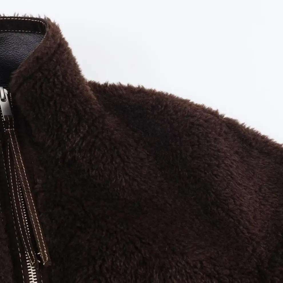 مجموعة الأزياء معطف شيرلينغ 2025 فرنسي جديد #3