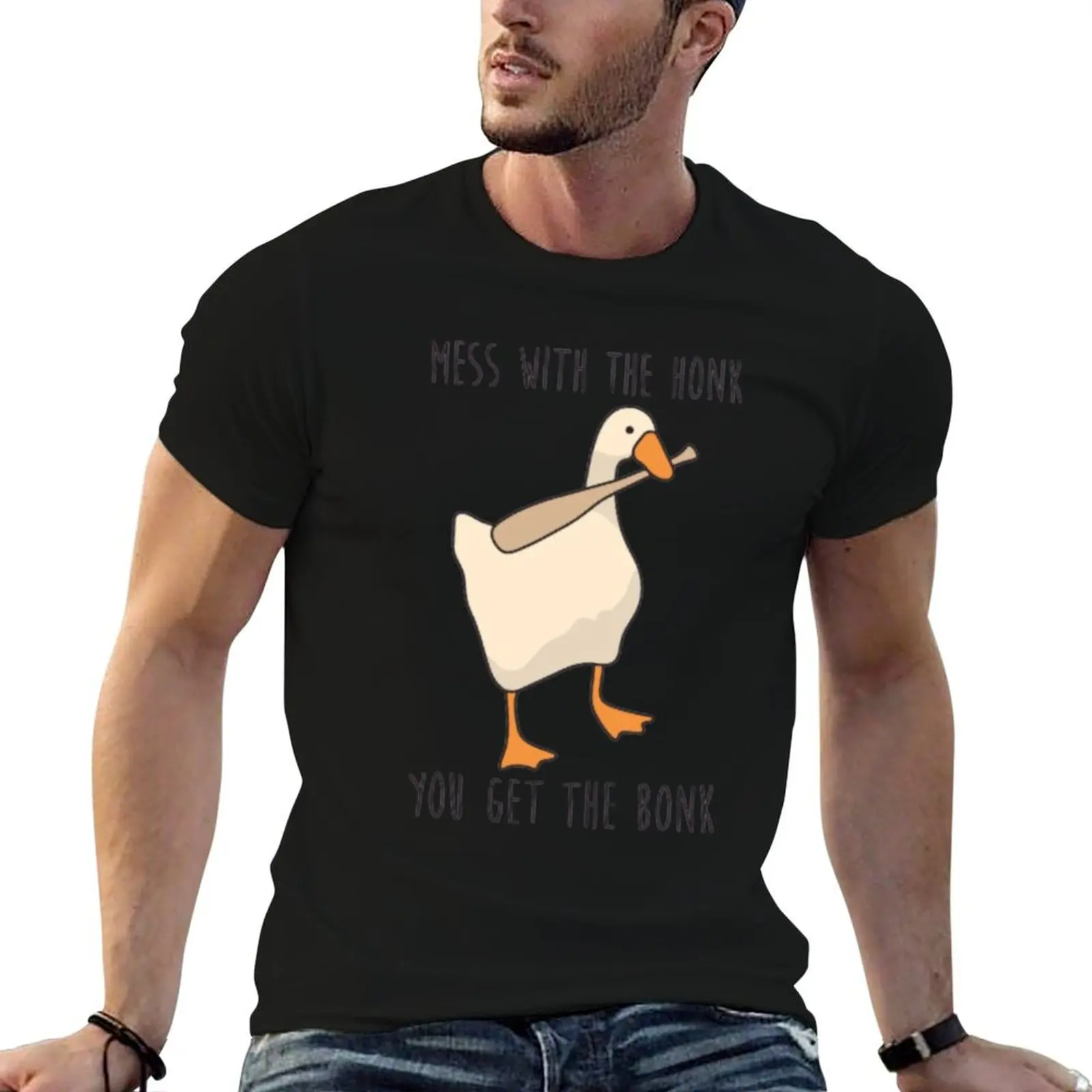 

Mess With The Honk You Get The Bonk T-Shirt blue lock sweat mens graphic t-shirts big and tall