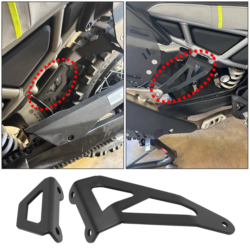 For CFMOTO 450MT MT450 IBEX 450 2024 2025 2026 Motorcycle Exhaust Hanger Bracket Muffler Suppor Rear Footrest Blanking Plate
