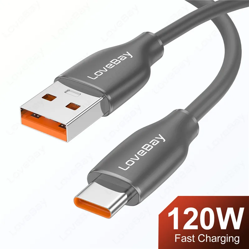 超高速USBType-Cケーブル,充電器,120W,ターボ,データコード,Redmi note 11, 12, Xiaomi Mi 13, 12 pro,Realme,poco