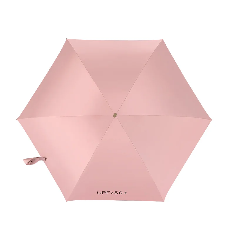 Mini Sun Umbrella Small Pocket Rain Umbrella Vinyl Folding Umbrella UV Ultraviolet Protection Sun Shade Pocket Parasol Capsule