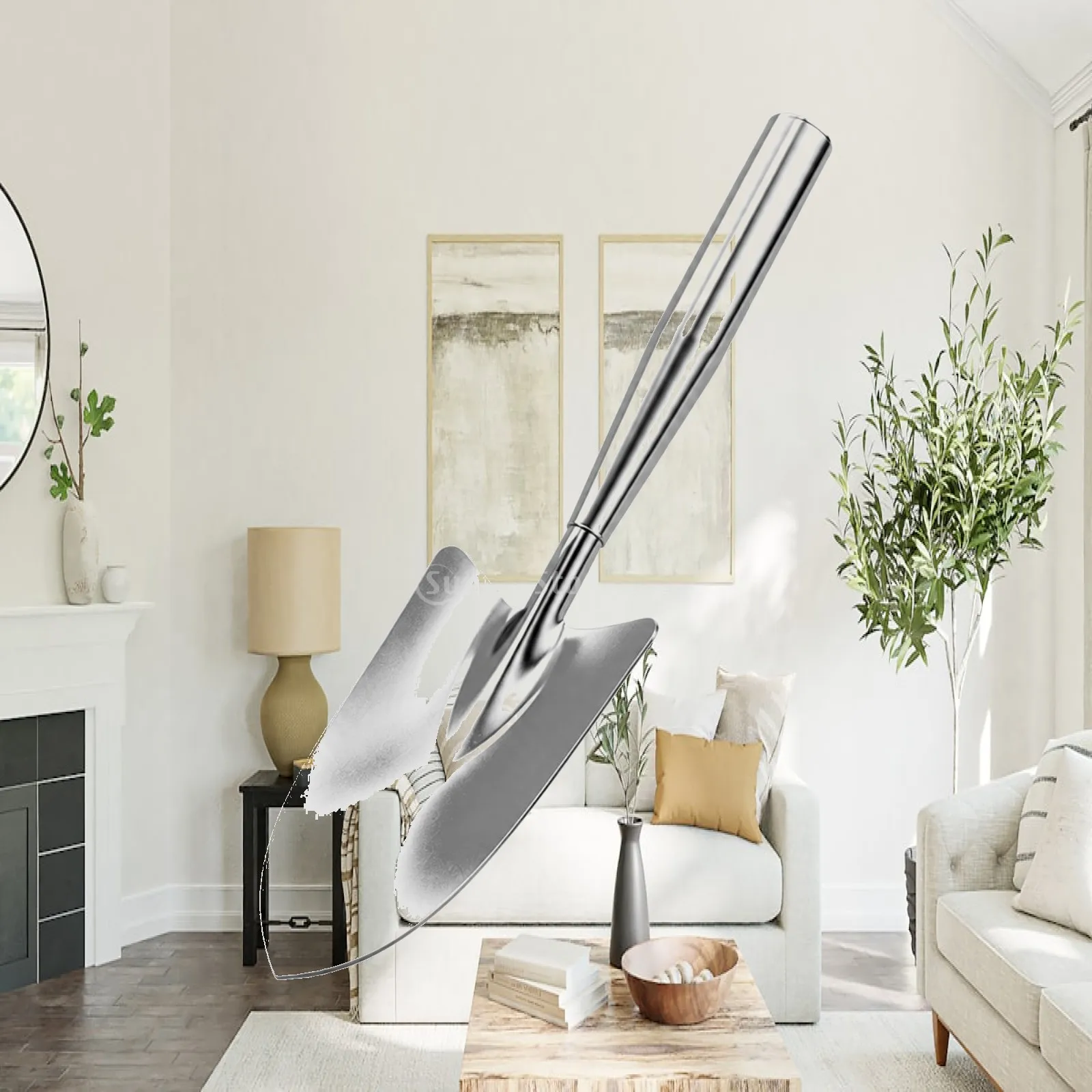 Multi Garden Tool Stainless Steel Hand Trowel for Digging Planting Transplanting with Balanced Handle for Daily Garden