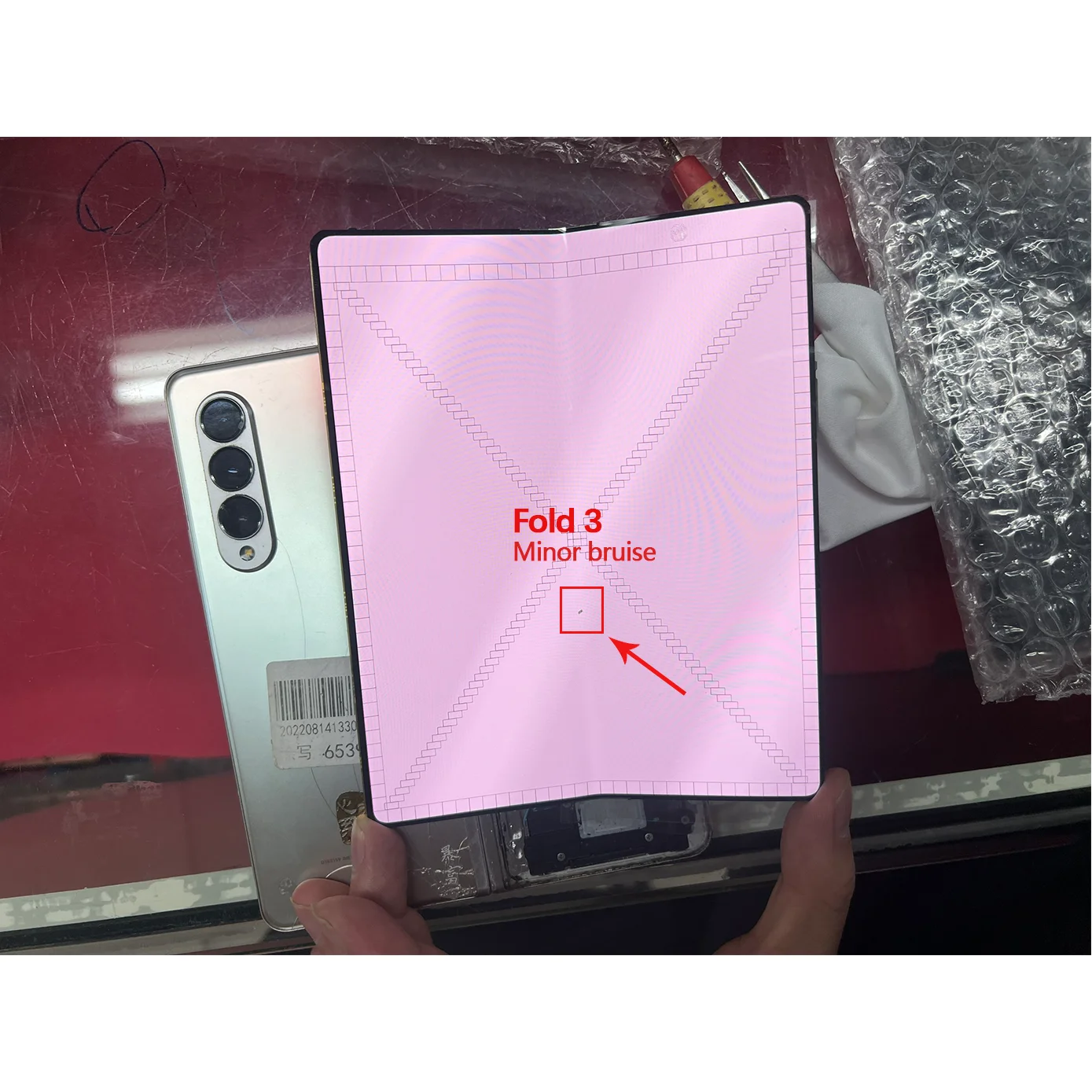 LCD For Samsung Galaxy Z Fold 3 F926 F926B LCD Display Touch Screen Digitizer Frame Parts AMOLED With Defect Screen