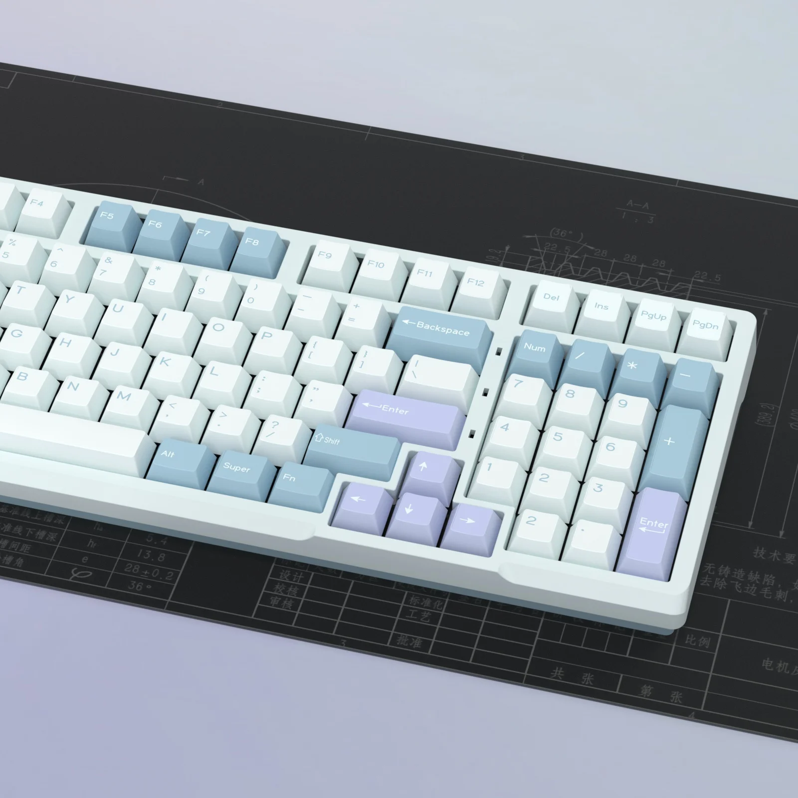 Imagem -05 - Kbdiy-gmk Ilusão Keycap Perfil Cereja Double Shot Pbt Iso Gamer Kit Teclado Mecânico Ponto de Jogo Retro