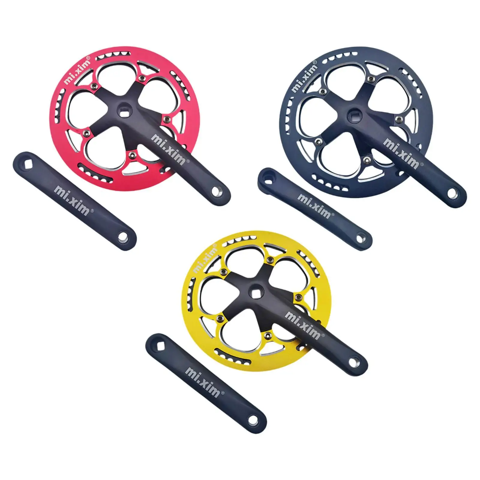 Bike Crankset Spare Parts Replacement Accessories 170mm Crank Crank Arm Set for Biking Bicycling Riding Mountain Bikes Outdoor