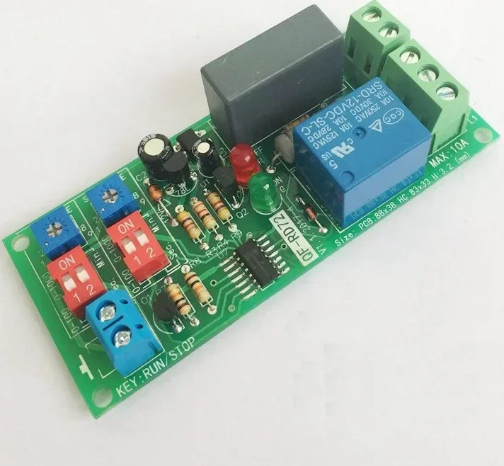 

Dual Time Adjustable Cycle Delay Timing Relay Repeat ON OFF Switch Infinite Loop Timer Module AC 100V 110V 120V 220V 230V 240V