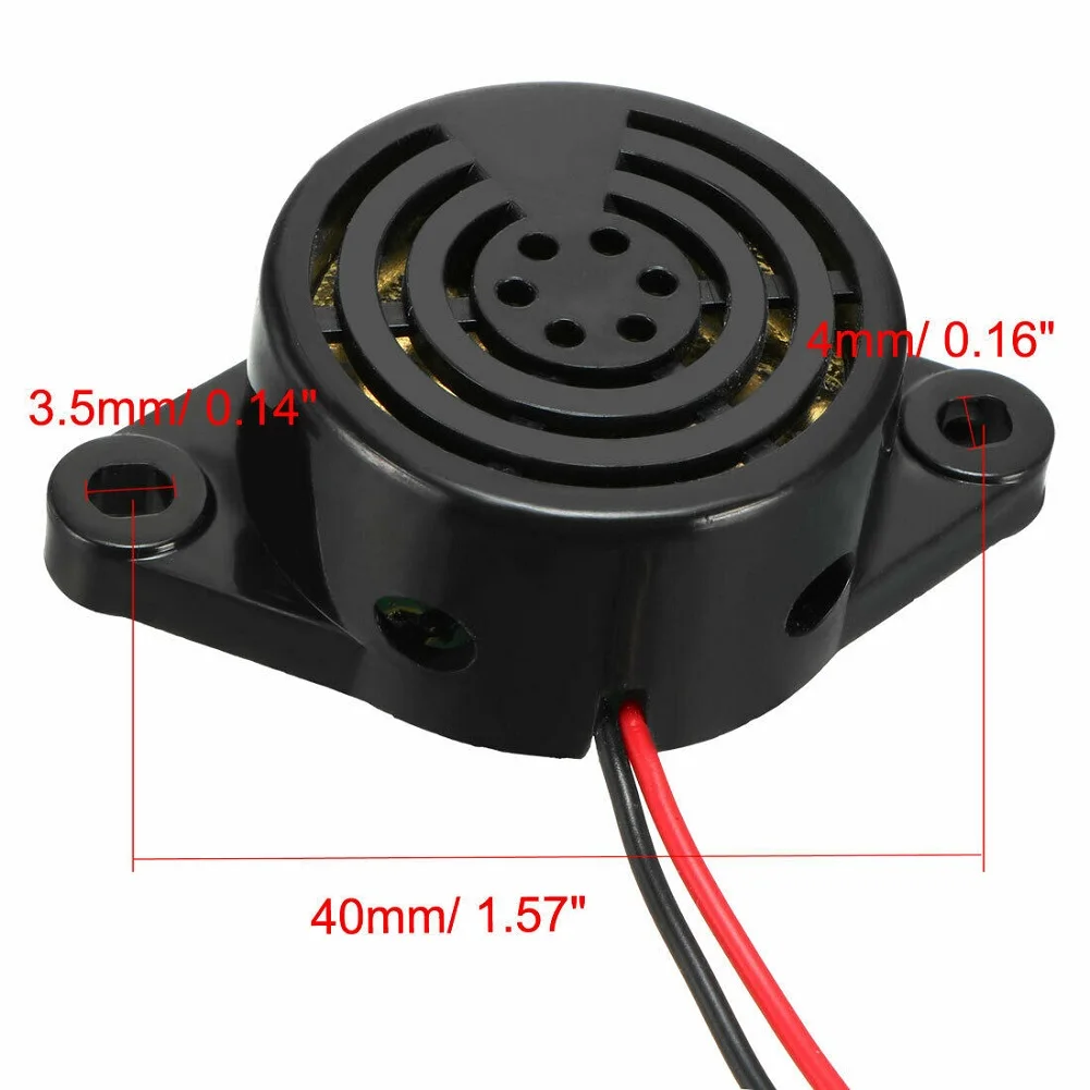 1×100DB Alarm High Decibel DC3-24V 12V Electronic Buzzer Beep Alarm Intermittent Continuous Beep Anti Theft Horn Electronic