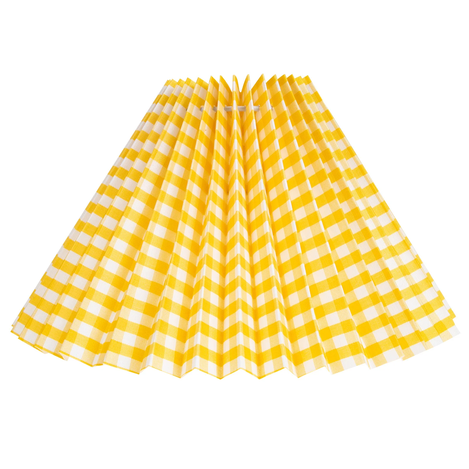 

Round Pleated Lampshade Cover E27 Drum Fabric Shade For Table Floor Lamp Replacement Retro Dust Protection Home Office