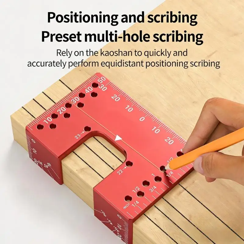 Professional Hinge Drilling Guide Gaps Alignment Tool For Woodworking Projects 