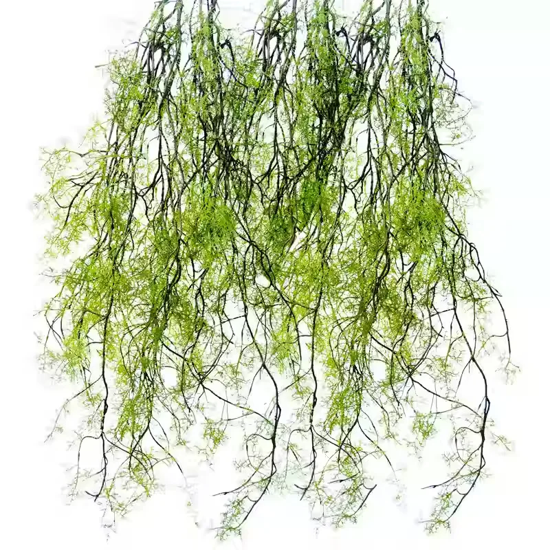 1 Stück 140 cm Künstliche Pflanze Schwarze Knochenmango Hängende Ranke Heim-Garten-Dekoration Hochzeit Party DIY Simulationspflanze Grüner Efeu – Detail 8