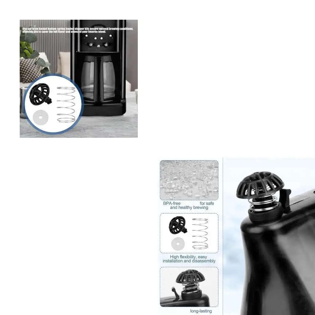 Coffee Machine Brewing Basket Bottom Spring Loaded Stopper for DCC-1200