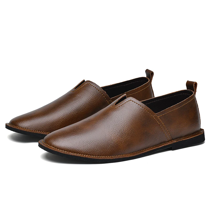 

New Men Loafers Flat Comfortable Non Slip Business Casual Men Shoes