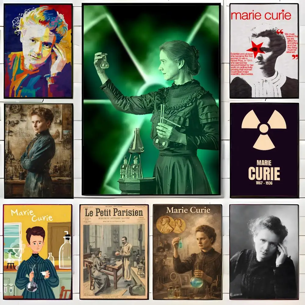 Legendary Scientist M-Maria Curie Poster Wall Art Print Decorative Mural Home Decor Gift Unframed