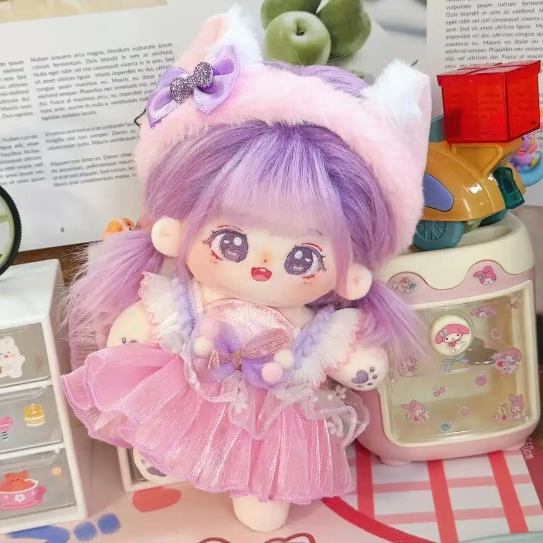 20cm Kawaii Can Change Clothes No Attribute Fat Body Doll Customization Cospslay Cartoon Puppy Love Star Doll Toy Collectio Gift