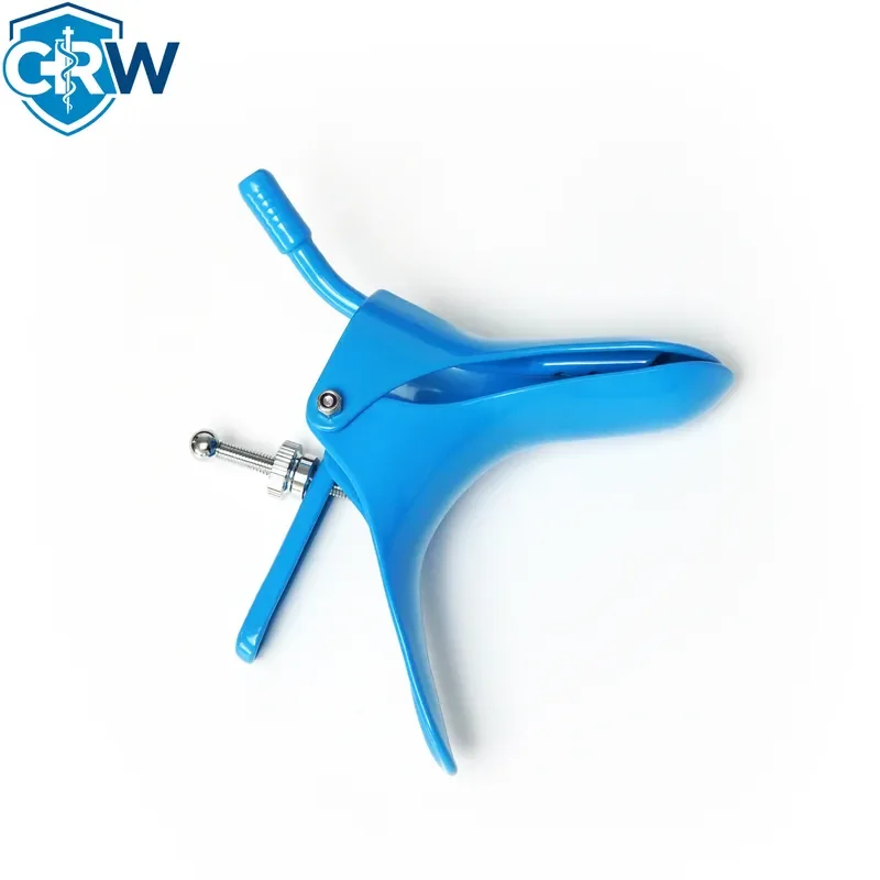 CRW Medical Reusable Stainless Steel Insulated Vaginal Speculum with Smoke Evacuation Tube for LEEP LLETZ SJR TCK-100x34