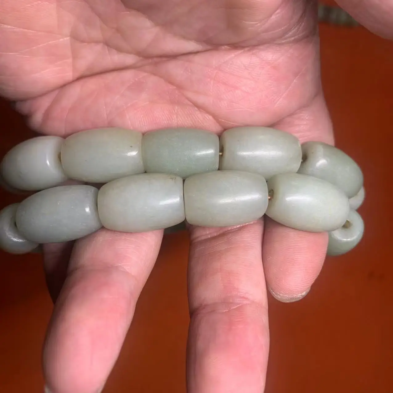 1pcs/lot natural hetian ancient jade handmade necklace happiness longevity auspicious blue white grease luster gem jewelry taki