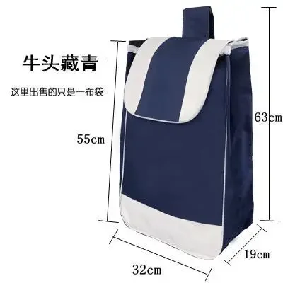 Shopping Cart Bag Accessories Large Oxford Cloth Thickened Bag Small Trolley Shopping Cart Cloth Bag шоппер bolso