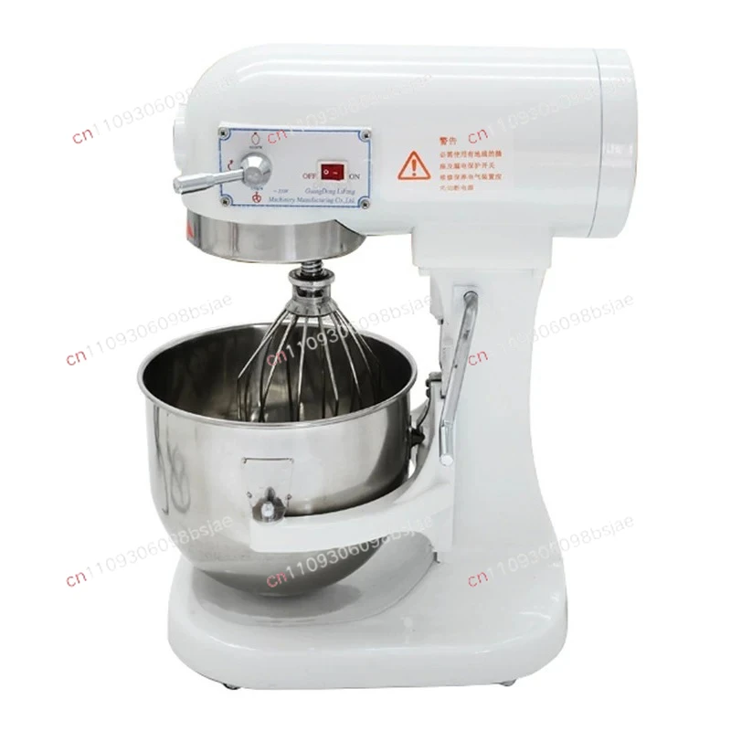Egg Beater Commercial Mixer Dough Mixer Three Multifunctional Kneading Flour Filling Cream Fresh Milk Machine 5L