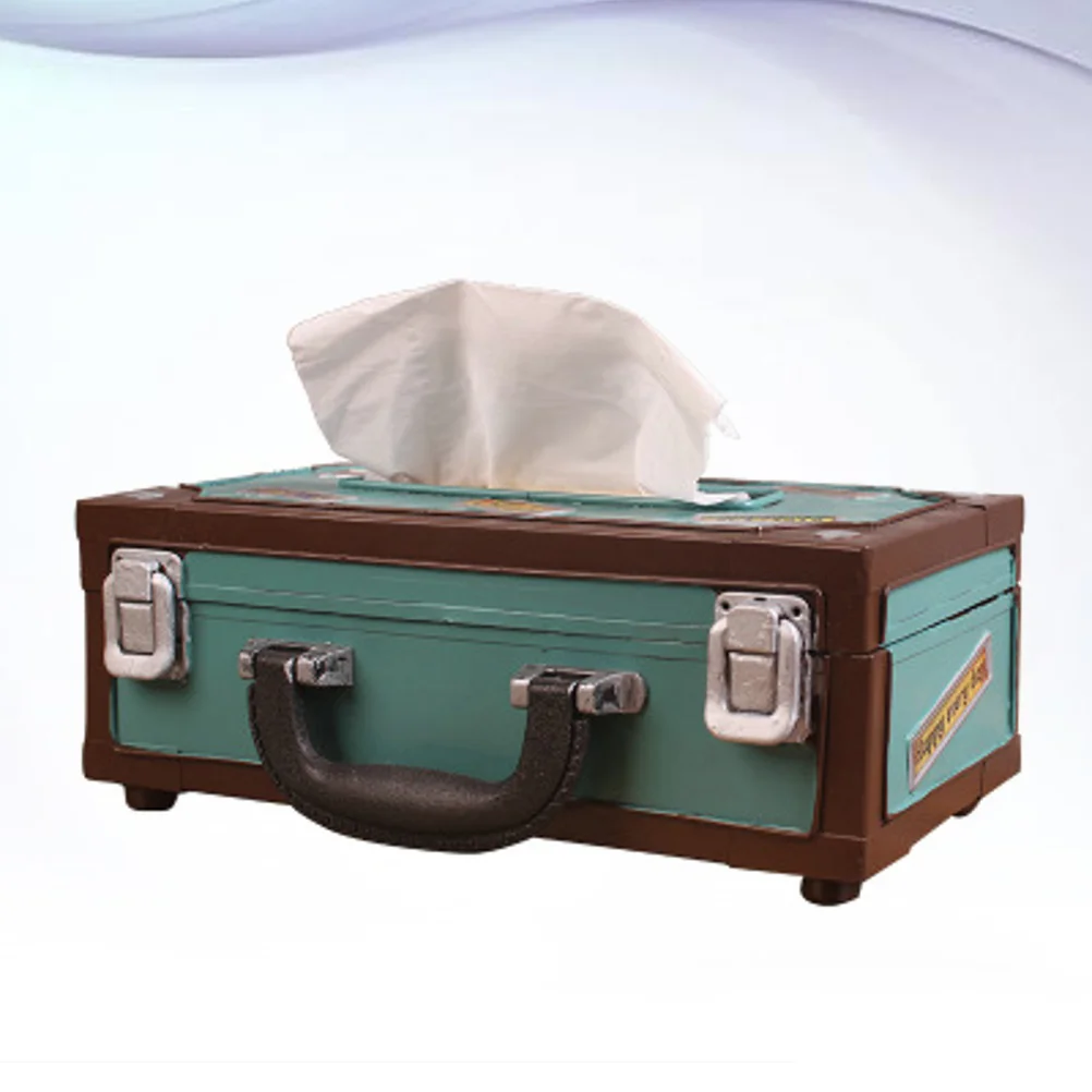 

Retro Iron Tissue Box Holder For Home Office Hotel Paper Storage Square Napkin Container Towel Organizer