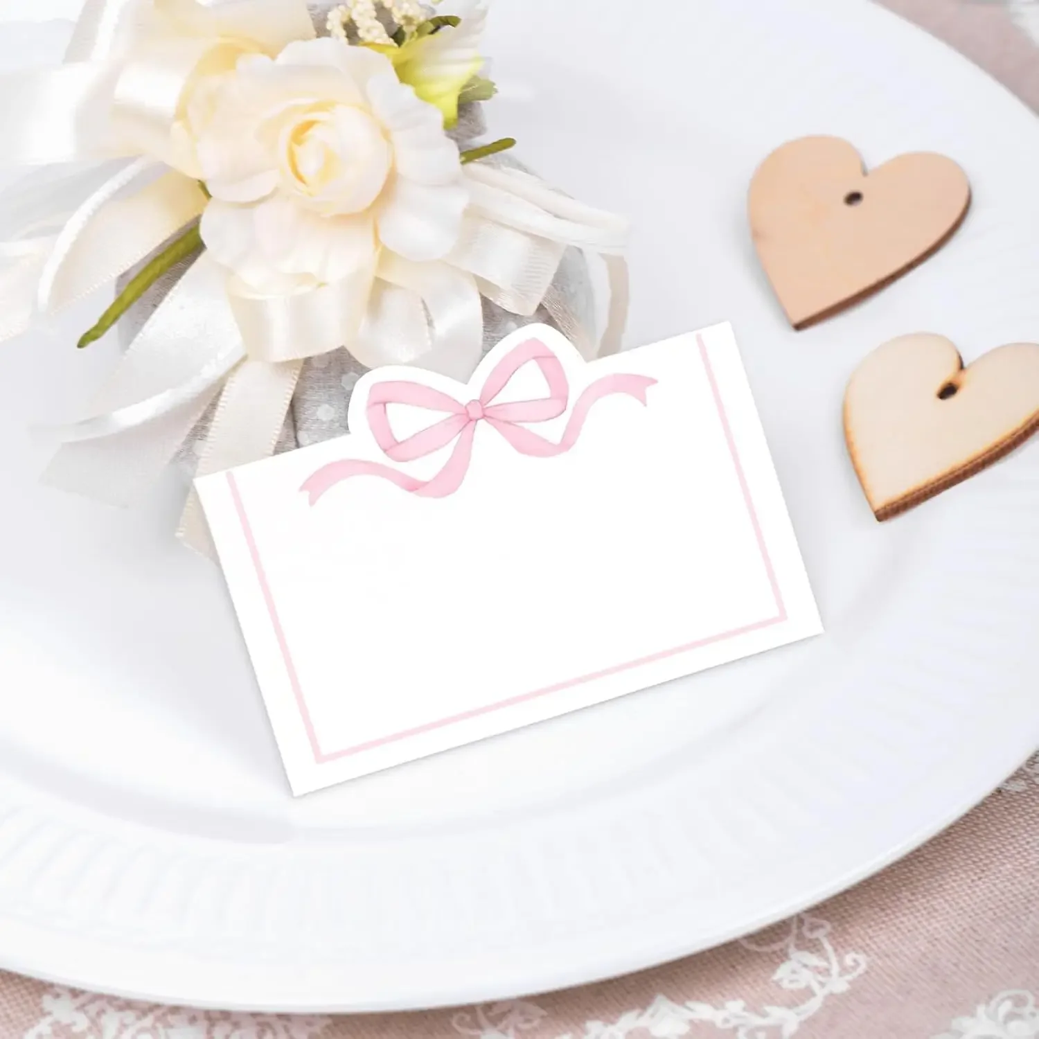 10/50/80pcs Butterfly Pattern Name Place Cards Wedding Seating Number Table Card Kids Birthday Party DIY Card Thank You Card