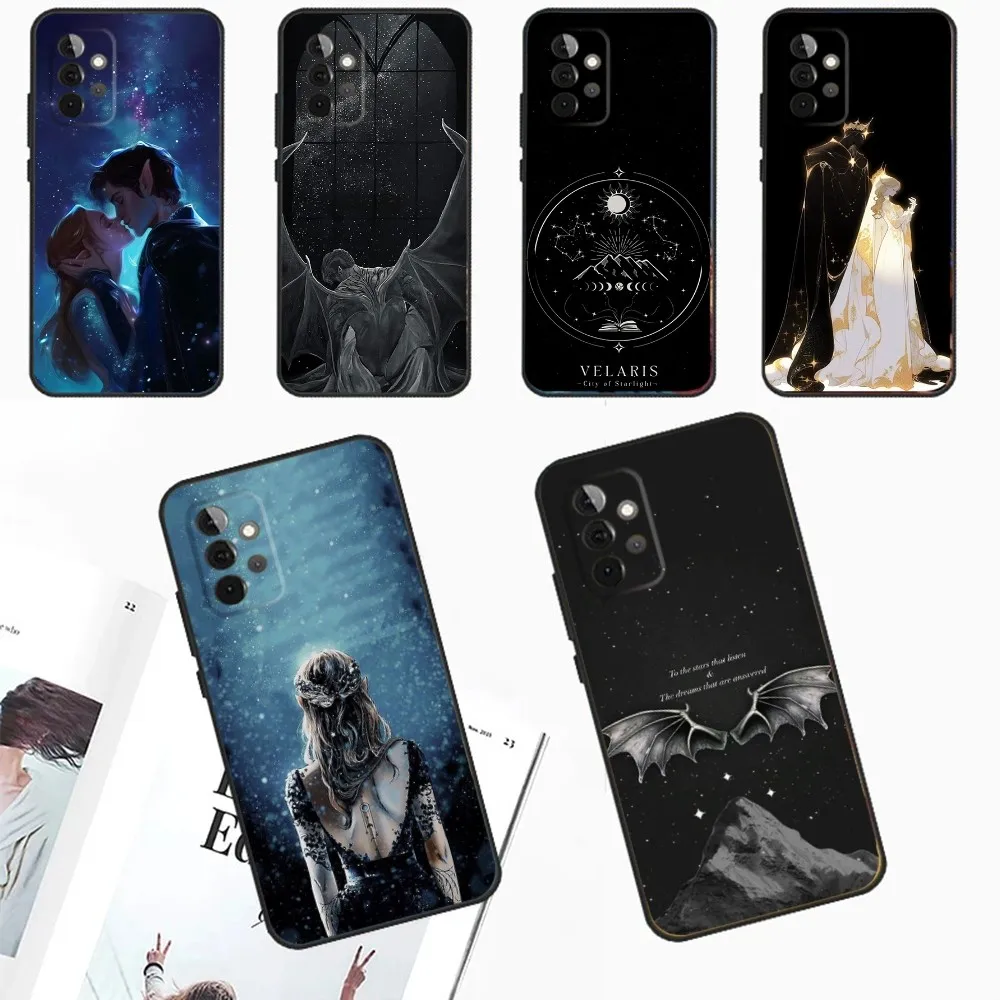 

Acotar A Court of Mist and Fury Phone Case For Samsung Galaxy A13,A21s,A22,A31,A32,A52,A53,A71,A80,A91 Soft Black Phone Cover