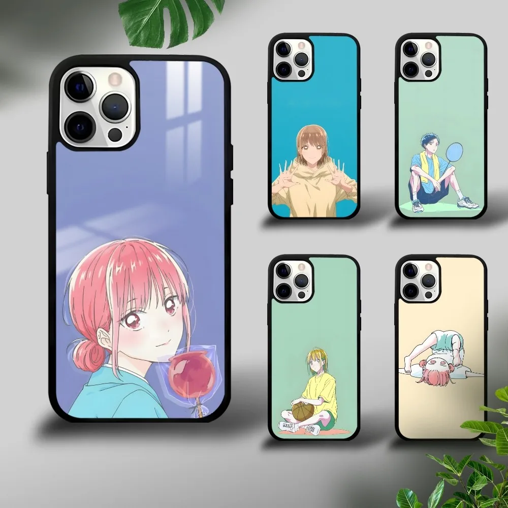 

Anime Blue Box Phone Case For IPhone 16 15 14 13 12 11 Pro Xs Max Mini Plus Celulares Hard Funda