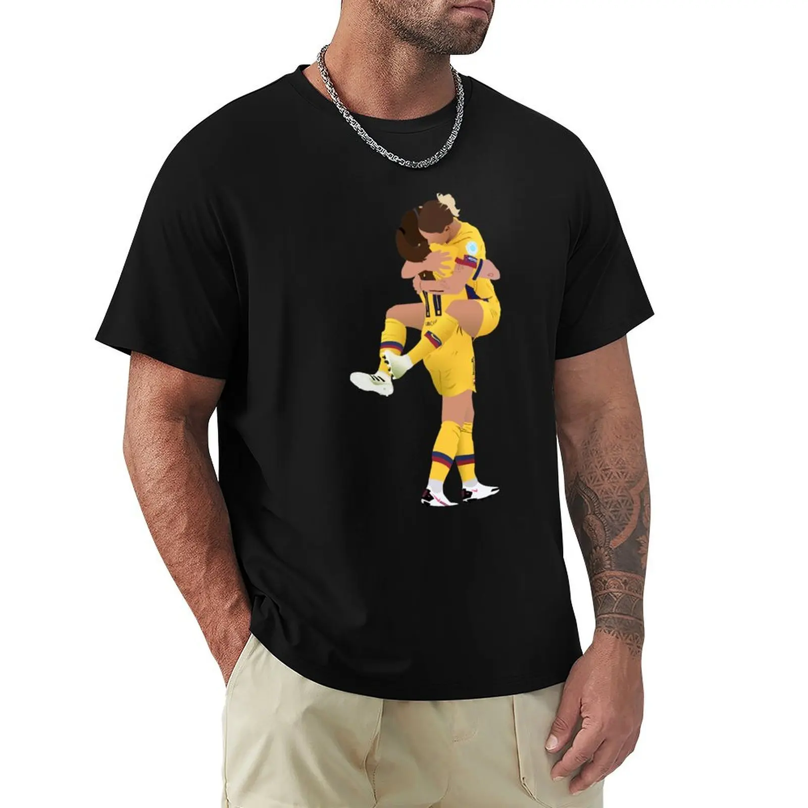 

alexia putellas and mapi leon hug T-Shirt anime figures gifts for boyfriend funny gifts funny costumes men clothes