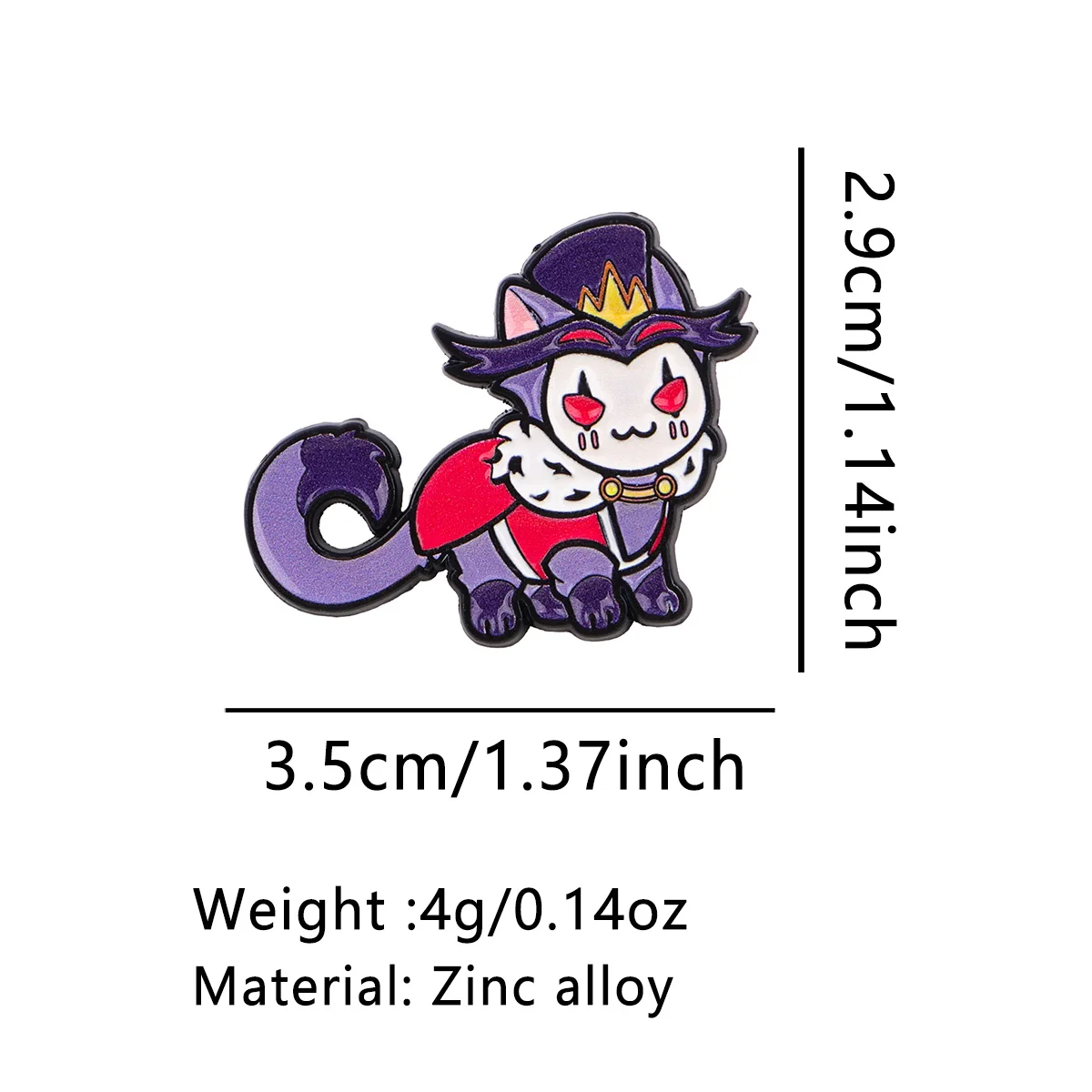Cute Cartoon Demon Cats Lapel Pins for Backpacks Women Soft Enamel Pins Bags Badges Brooch for Clothes Jewelry Accessories Gifts
