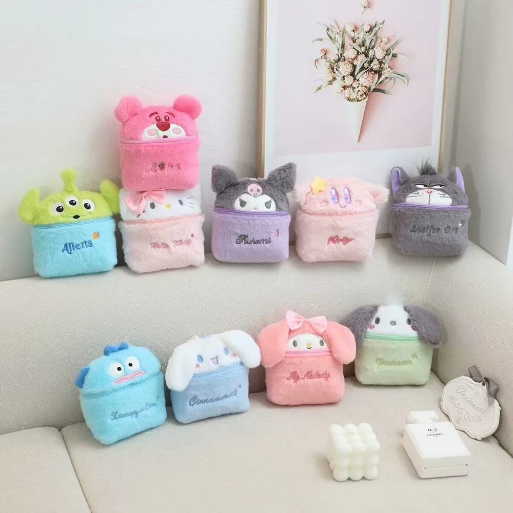 

Cinnamoroll Anime Kawaii Sanrio Ins Fashion Storage Pocket Cute Kuromi My Melody Mini Jewelry Earphone Hand Bag Girls Gifts