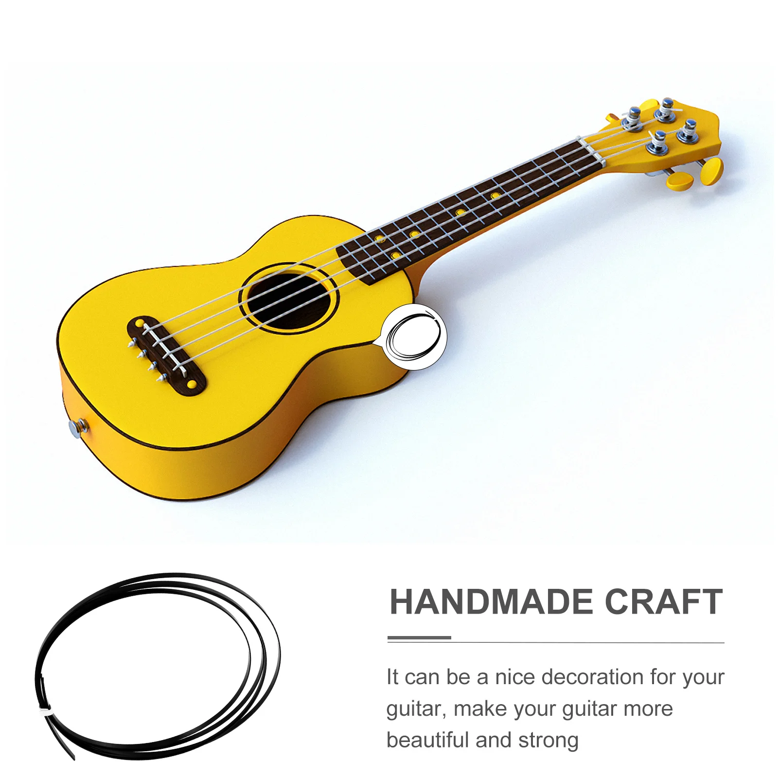 

2Pcs Guitar Binding Strip Premium Purfling Strips for DIY Instrument Repair Suitable for Ukulele Mandolin Banjo Cigar Box