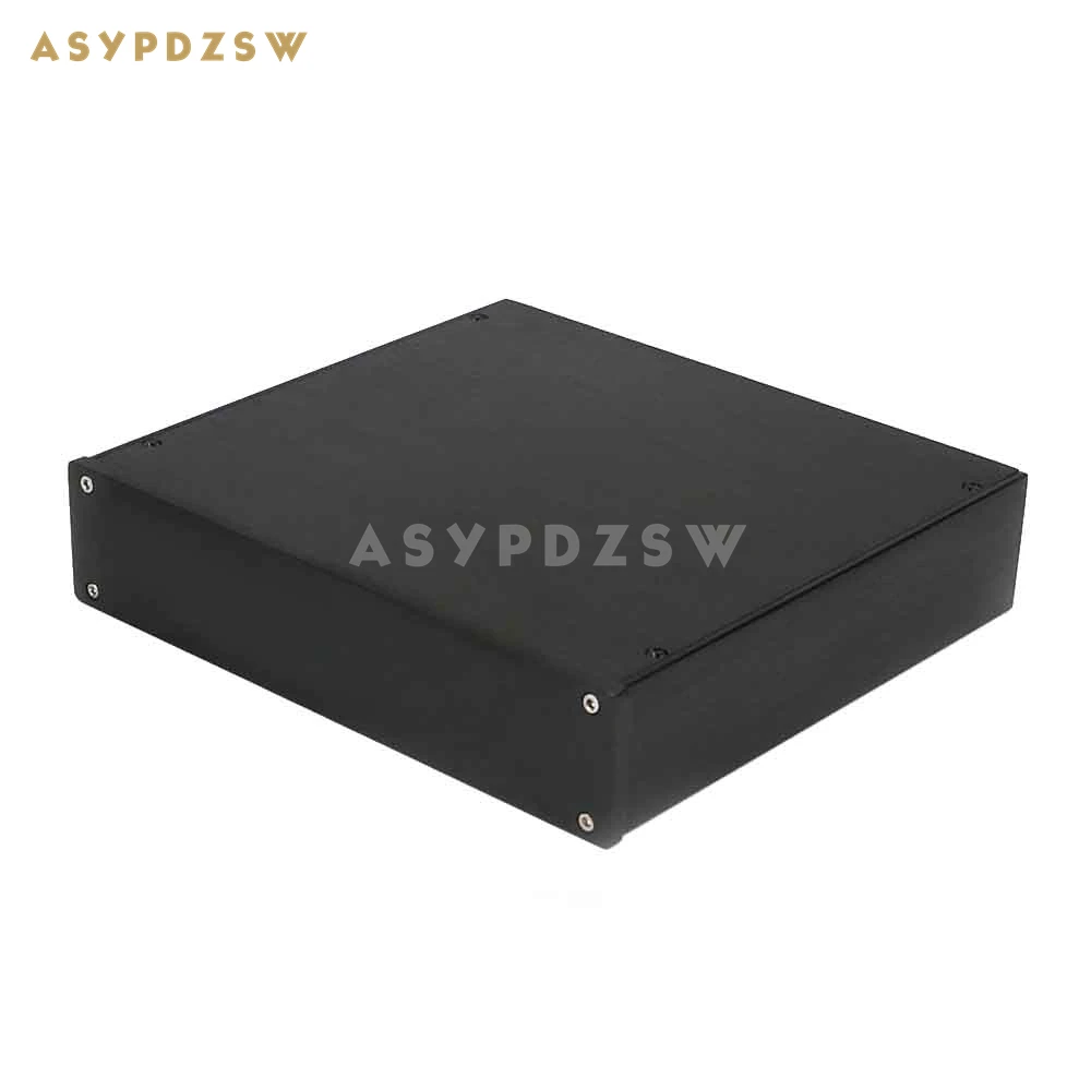 BLACK 2204 Aluminum Preamplifier enclosure DAC case Headphone amplifier chassis