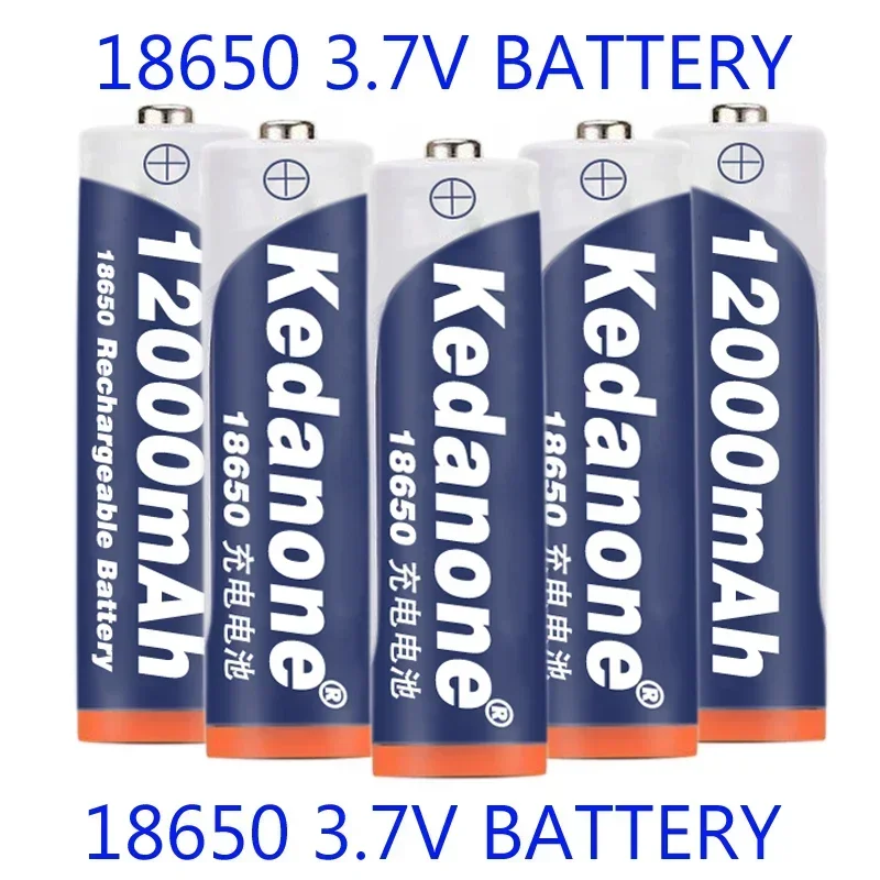 New 18650 Rechargeable Battery 3.7V 18650 12000mAh Capacity Li-ion Rechargeable Battery For Flashlight Torch Battery