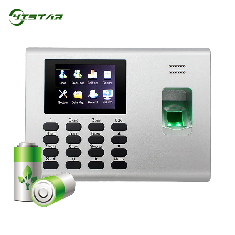 ZK K40 Access Control System with USB SSR Biometric Fingerprint Time Attendance Door Linux System TCP/IP Built-in Battery