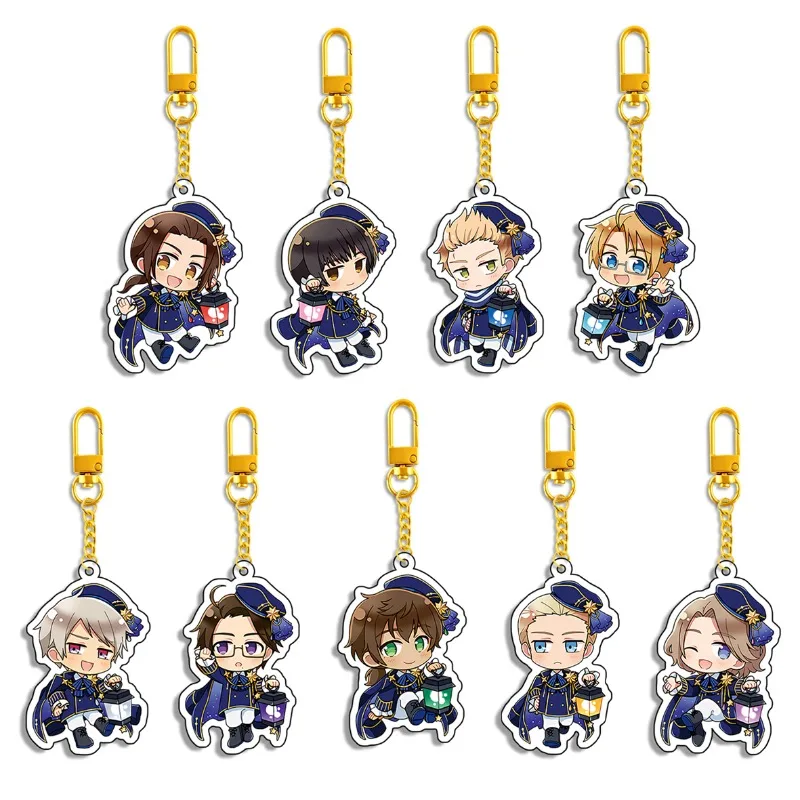 Hetalia Acrylic Keychain Powers Keyring Pendant Chibi Axis Powers Figures Keyholder Perfect Birthday Gift For Otaku Anime Lovers