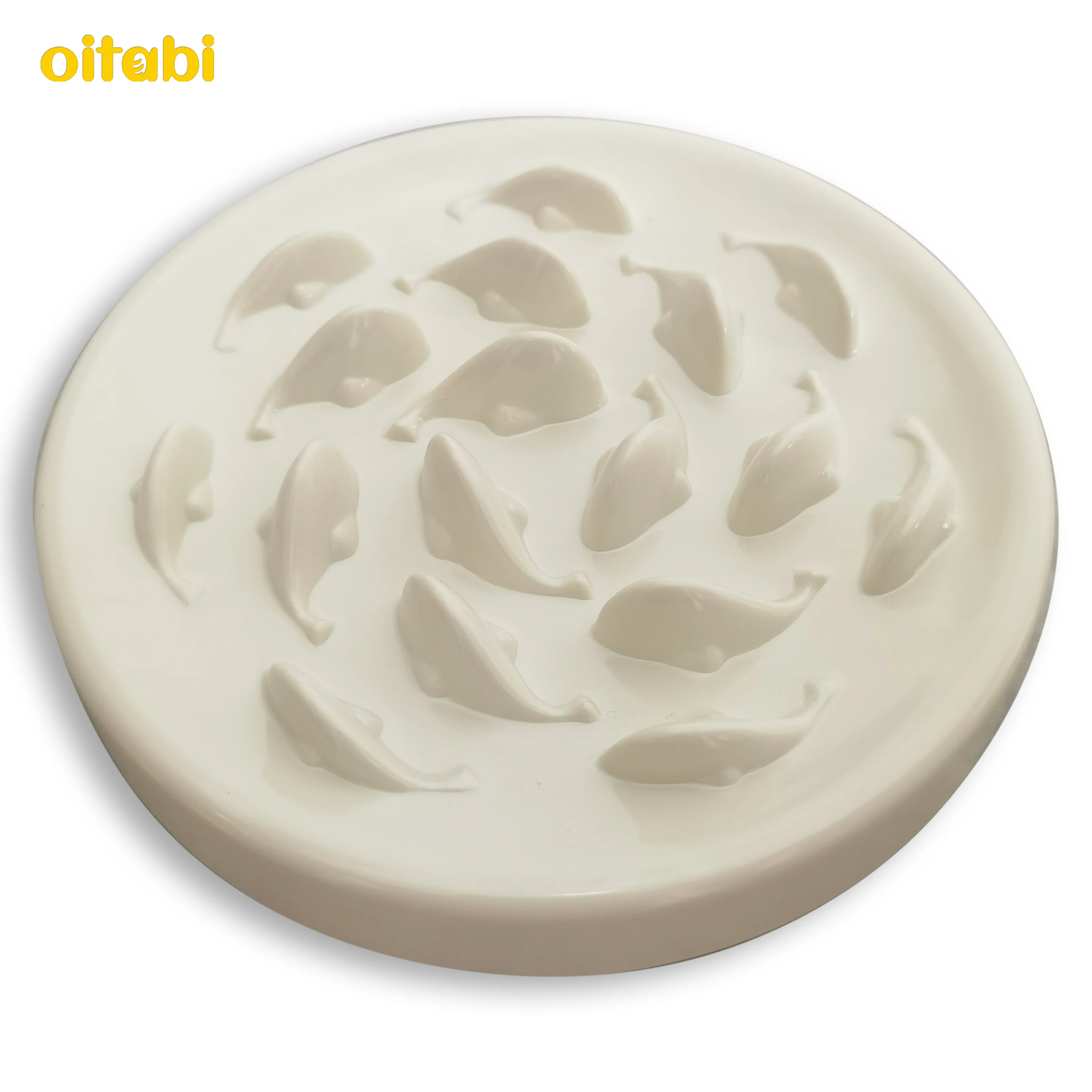 

Oitabi Cat Slow Feeder Bowl Pet Feeder Wet Food Slow Feed Raised Dish Healthy Eating Fun Interactive Feeding Bowls for Cats