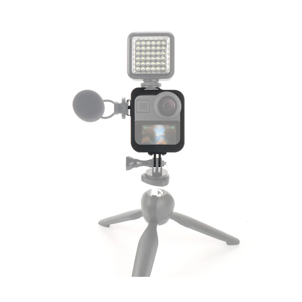 VR كاميرا بانورامية قفص مع الحذاء البارد جبل ، غطاء واقي قابل للإزالة ، ماكس الإطار ، قضية الإفراج السريع ، ماكس