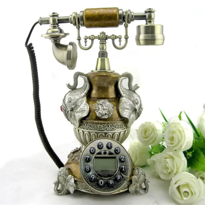 Fashionable Retro European Style New Creative High-end Caller ID Antique Telephone Landline Telephone Home Use