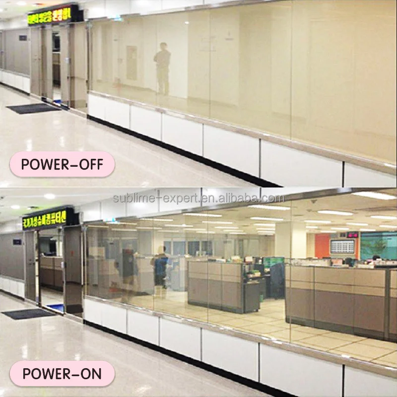 Pdlc Film Smart Glass Window Electronic Glass Ultra Clear Smart Dimming Film Heat-resistant Window Tint Film for Office Building