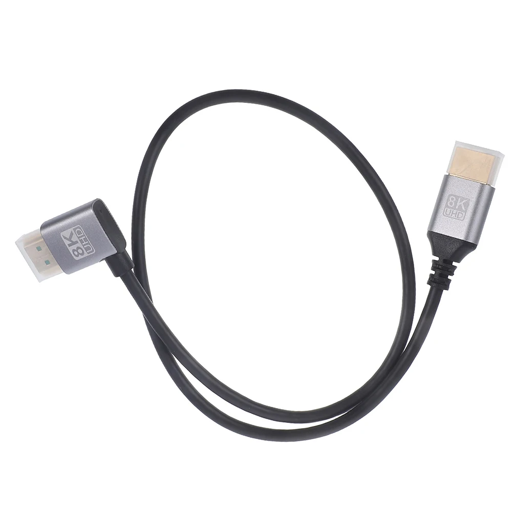 

8K Video Cable Right Angled Male To Male Monitor Connector High .1 Cable For Computer Projector Display Adapter Cord