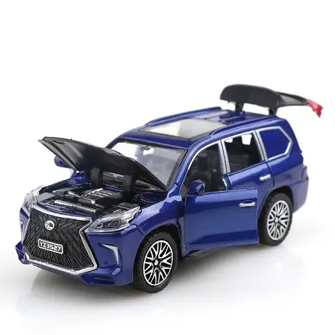 (Bagged) 1/36 scale replica of 570 off-road toy car, die-cast metal, boy's toy, four openable doors and pullback function.